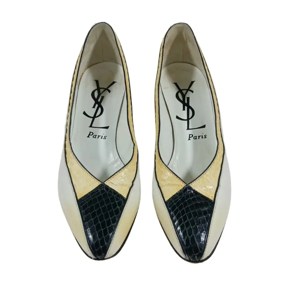 Yves Saint Laurent YSL Vintage Pumps size 7M.   S2580